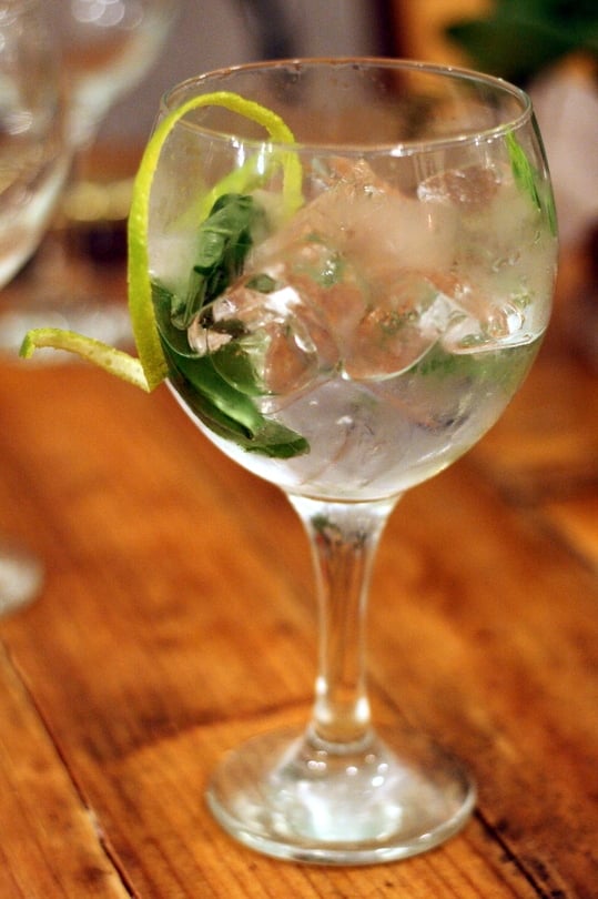 Gin & Tonics at Mur Café An Insider's Spain Travel Blog & Spain Food Blog!