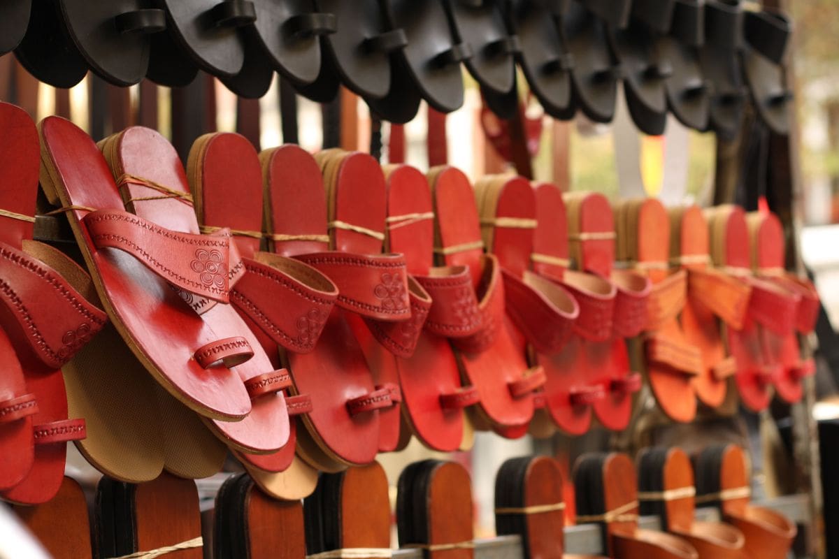 sandals in market