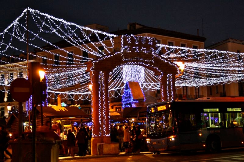 Christmas markets in Spain are all about lights, sweets and nativity scenes.