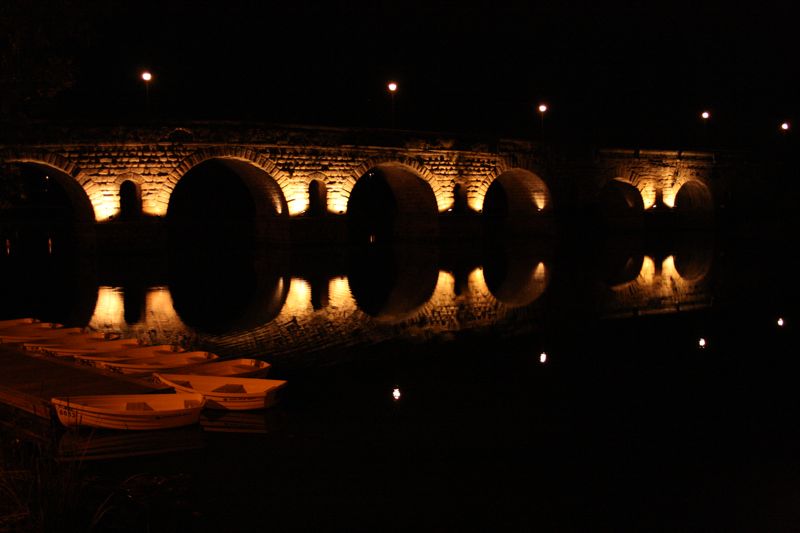 Puente Romano Illuminated