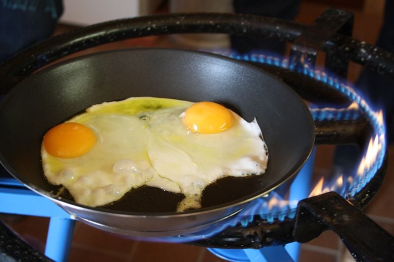 Simple fried eggs