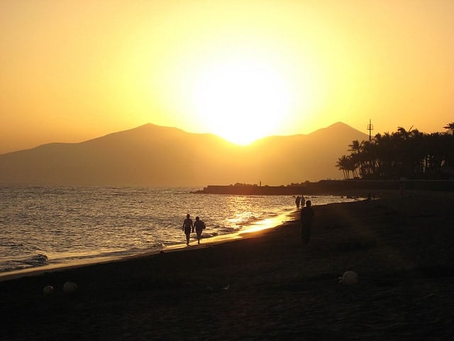 Sunset in Lanzarote