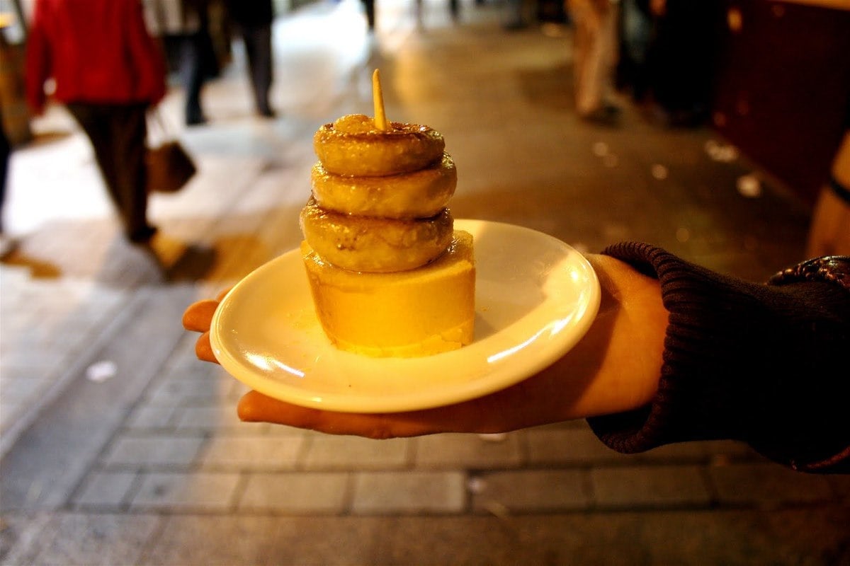 Typical Pincho in Spain
