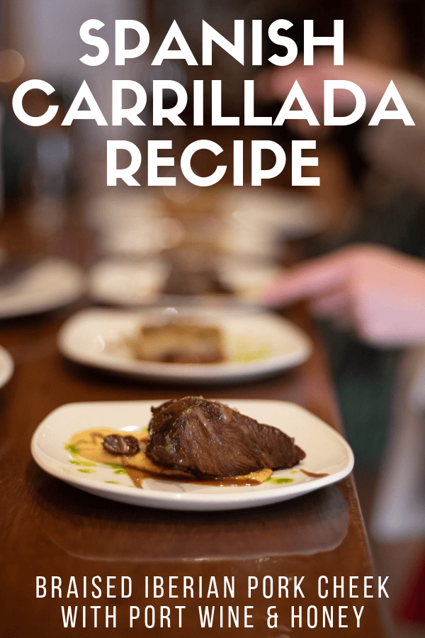 Fair warning: once you learn how to make this carrillada (Spanish pork cheek) recipe, you'll wonder how you ever lived without it! This is one of the most authentic dishes from Spain out there, and the meat is so unbelievably tender and flavorful. Serve with your favorite Spanish red wine and be sure to leave room for dessert to complete the experience! #Spain #foodie