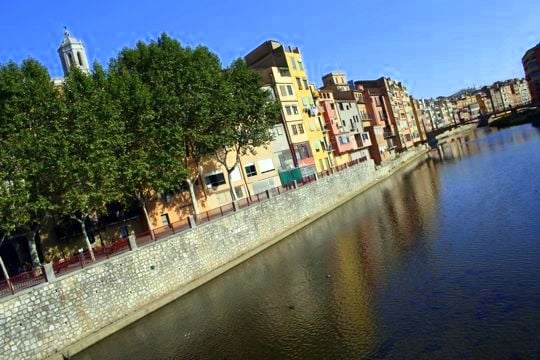 Girona Spain Colorful Houses