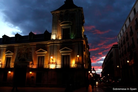 Madrid at dusk