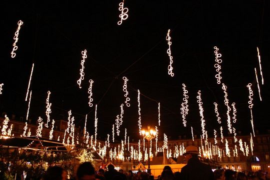 Magical Plaza Mayor Christmas lights