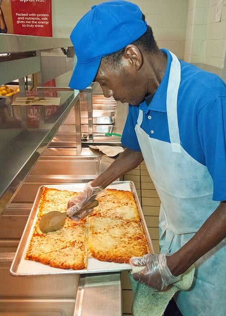 pizza school lunch