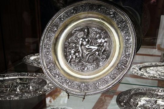 Royal Palace Madrid Silver Plate