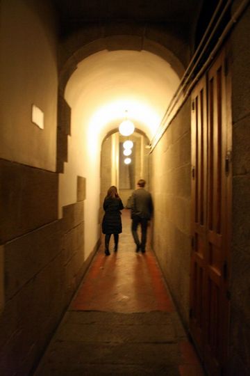 Royal Palace Madrid Kitchen Tour Long Hallway