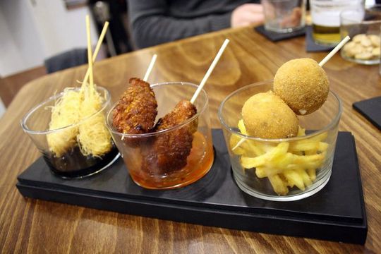 Tapas at Taberna del chato Madrid