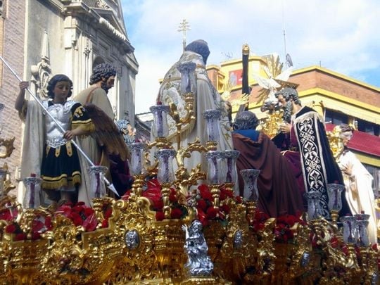 paso semana santa in Seville