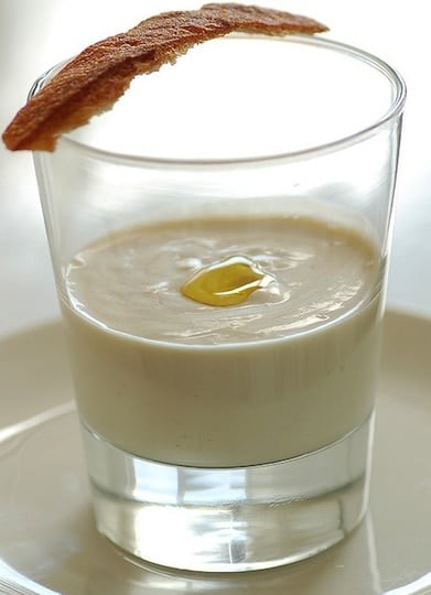 Ajo blanco, almond gazpacho, foods in Malaga