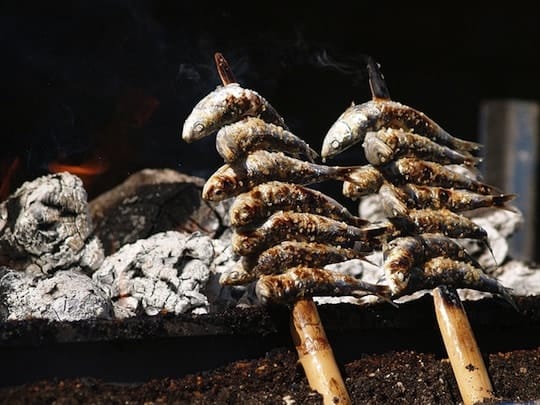 Espeto de Sardinas, sardines in Malaga