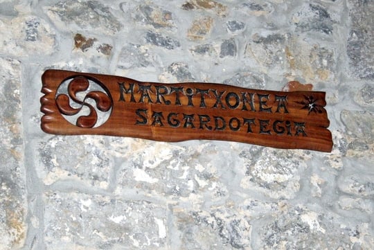 Cider House sign in Navarra