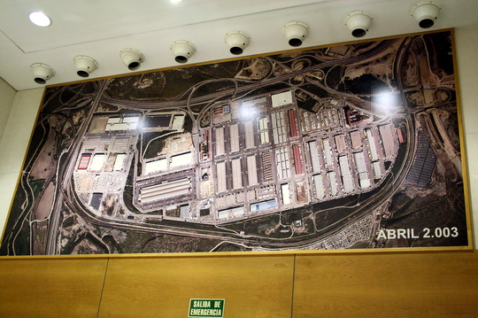 A map of the enormous Mercamadrid market from above.
