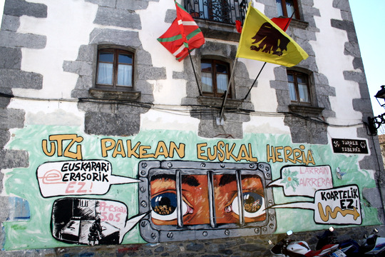 Political graffiti in Leitza