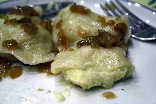 homemade pierogi