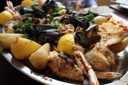 seafood platter, food in Spain blog