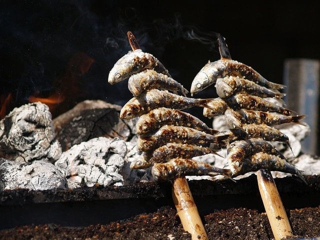 Espetos. The sardine ones are a Malaga cuisine classic