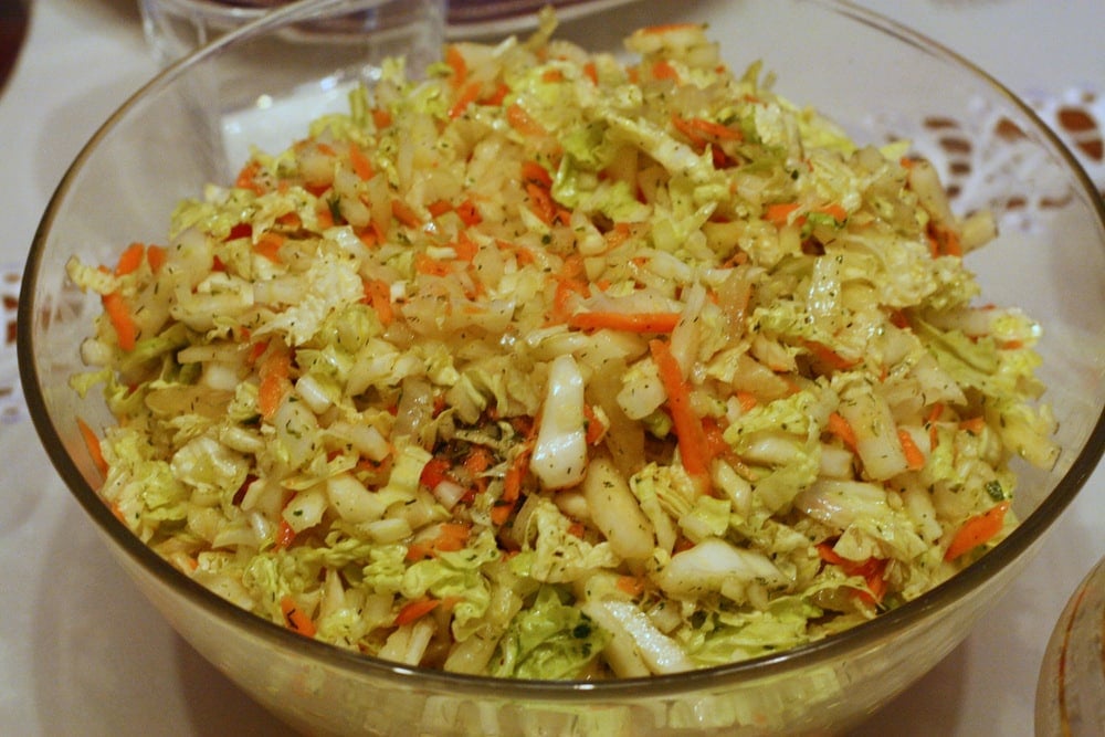 Polish cabbage salad