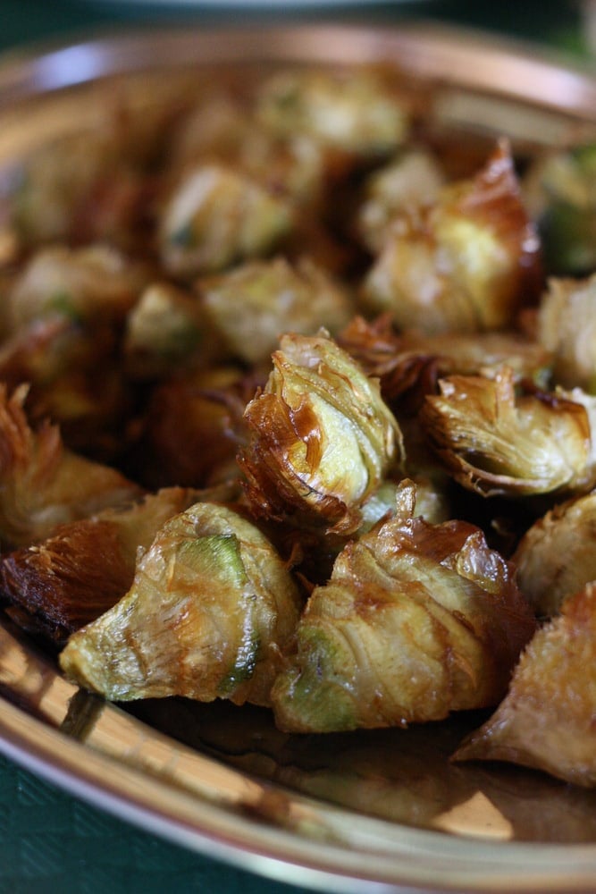 fried artichokes in Terres de l'Ebre