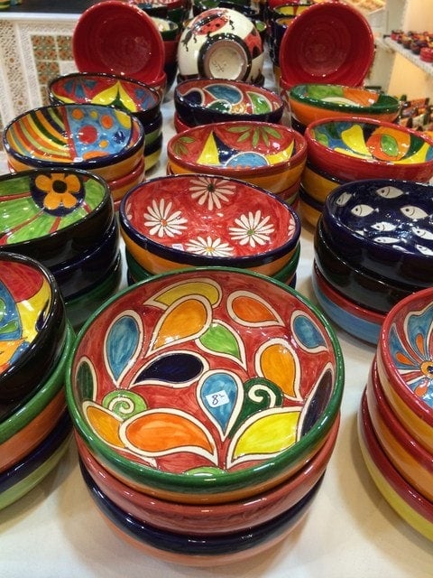 Beautiful hand painted ceramics make for a wonderful Malaga souvenir 