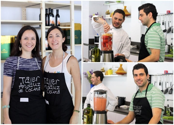 taking a cooking class in Seville Spain at the Triana market