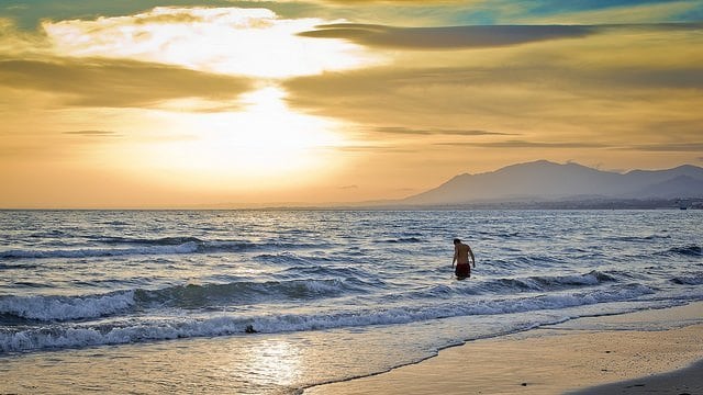 Cool off in Malaga with a swim at the beach