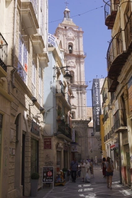 The historic center is another option for where to stay in Malaga
