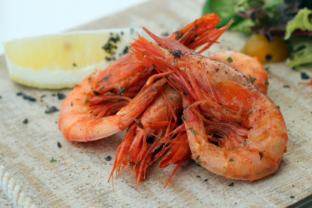 Red prawns from soller