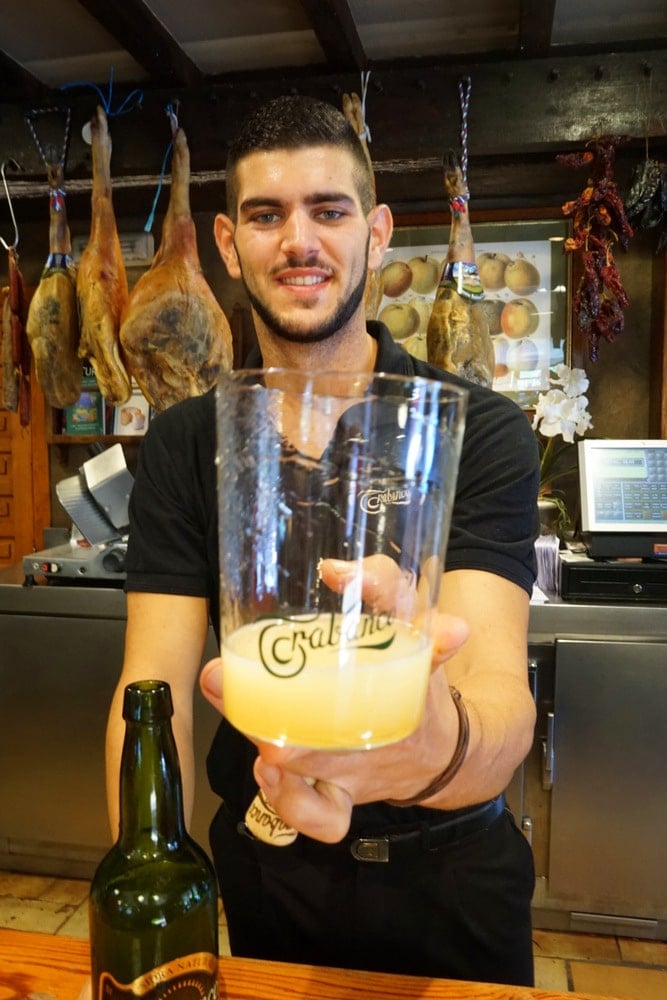 Asturian cider is one of the best Spanish drinks to try in Northern Spain.