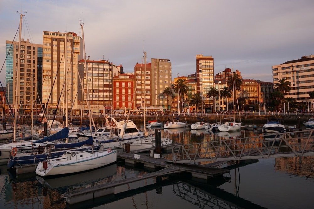 Gijón Asturias on our northern Spain road trip.