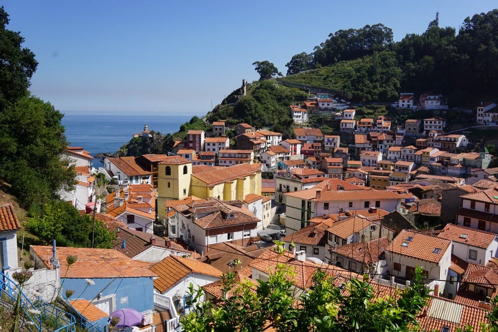 Cudillero from above. A gorgeous stop on our road trip through Asturias.