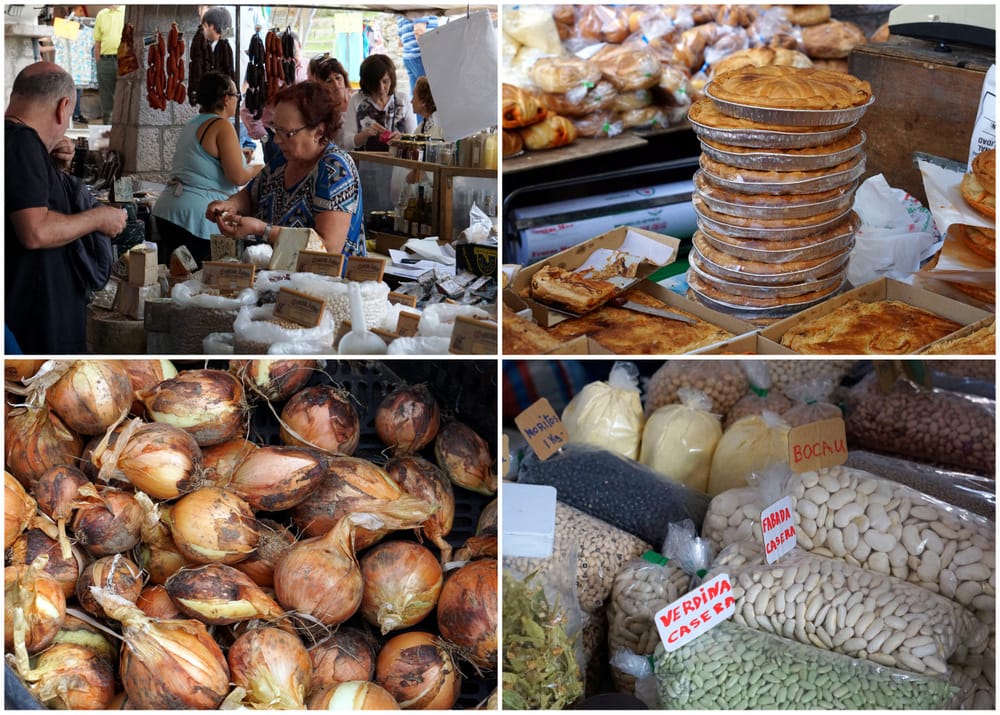 Sunday morning market in Cangas de Onis, Asturias.