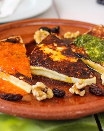 Grilled cheese is a specialty of the Canary Islands and one of the most delicious things to eat on Gran Canaria.