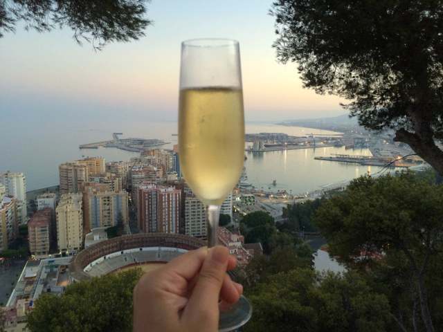 One of the more romantic cheap things to do in Malaga is watch the sunset from the Parador at Gibralfaro Castle.
