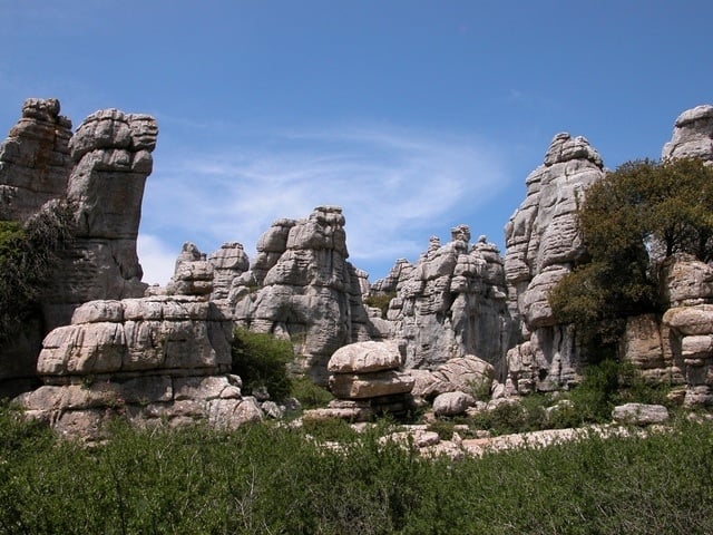 Another great weekend getaway from Malaga is going to Antequera in the fall. One of the things you can see there is the Torcal.