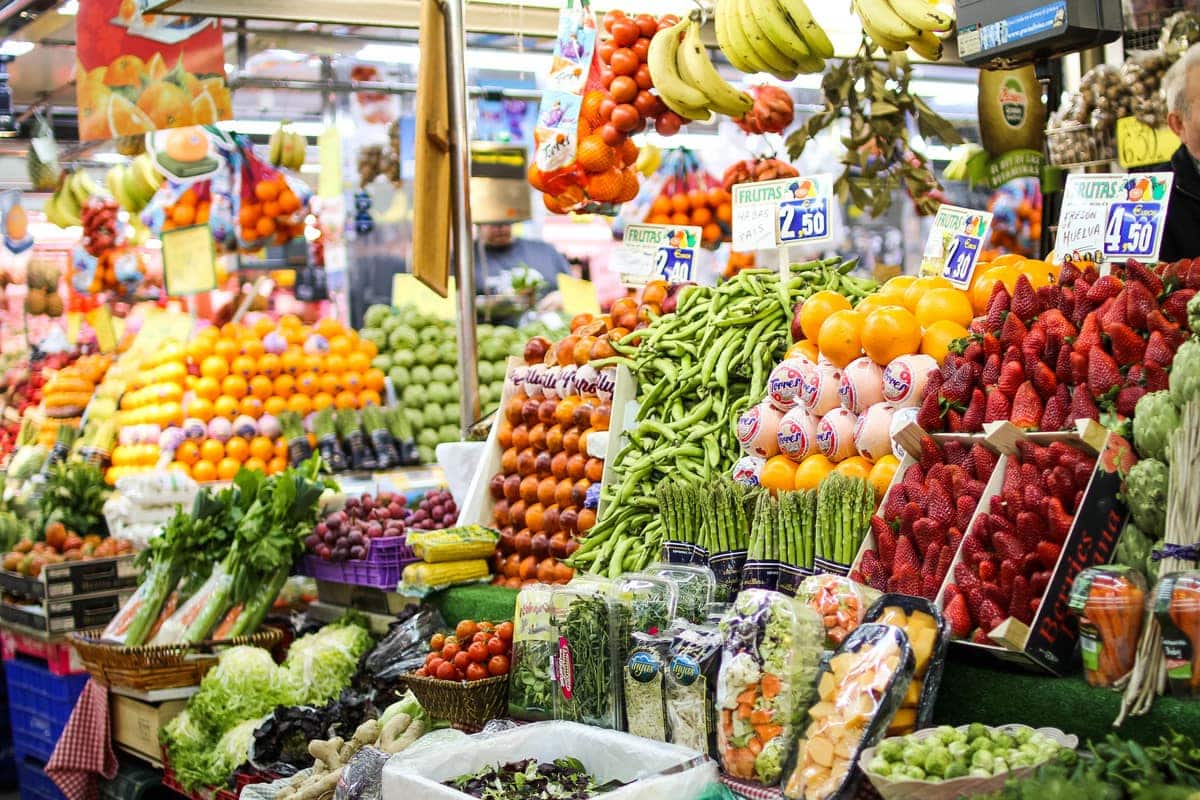 A market full of possibilities! for healthy Spanish recipes