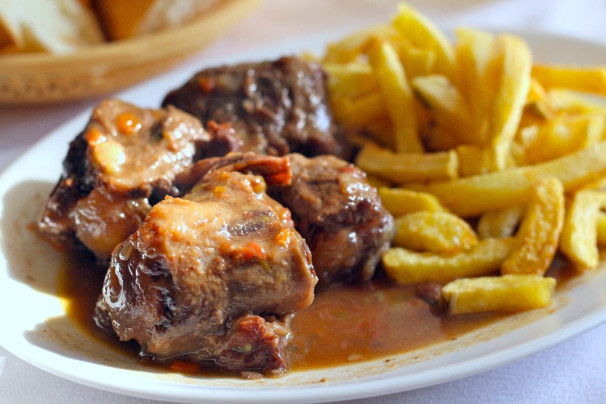 Rabo de Toro, stewed bull tail, is one of my favorite dishes to eat during the winter in Spain!