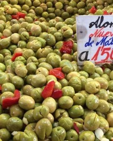 Olives for sale in Spain