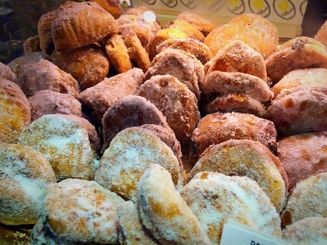 Typical cookies at Christmas in Malaga