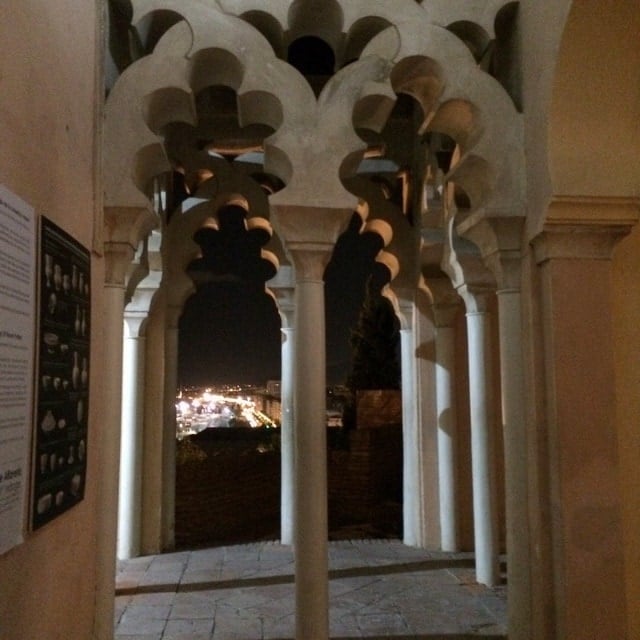 One of the things to do in Malaga at Christmas is visit the Alcazaba by night and enjoy these views! 