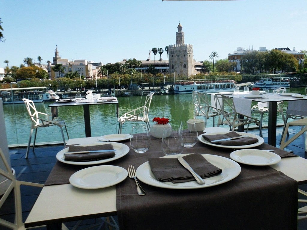 Abades Triana in Seville is one of the most romantic restaurants in Spain