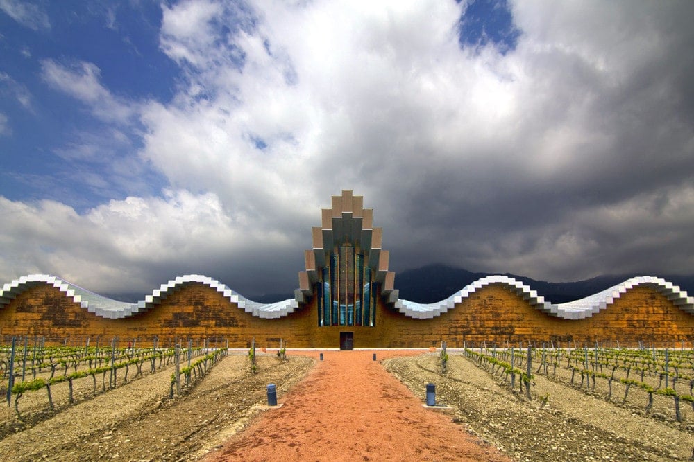 The Ysios winery in La Rioja is one of the most stunning wineries in Spain.