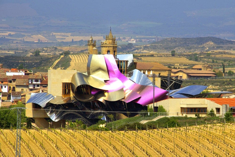 The shocking Marques de Riscal winery, hotel and spa is one of the most stunning wineries in Spain!