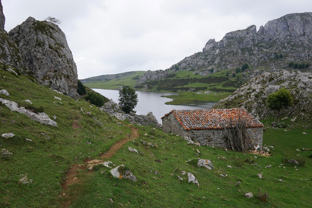 The beautiful Lakes of Covadonga are one of the prettiest places in Asturias, Spain.