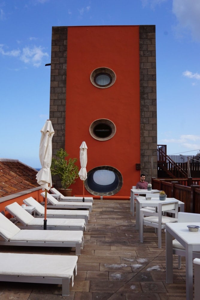 Hotel San Roque rooftop terrace.