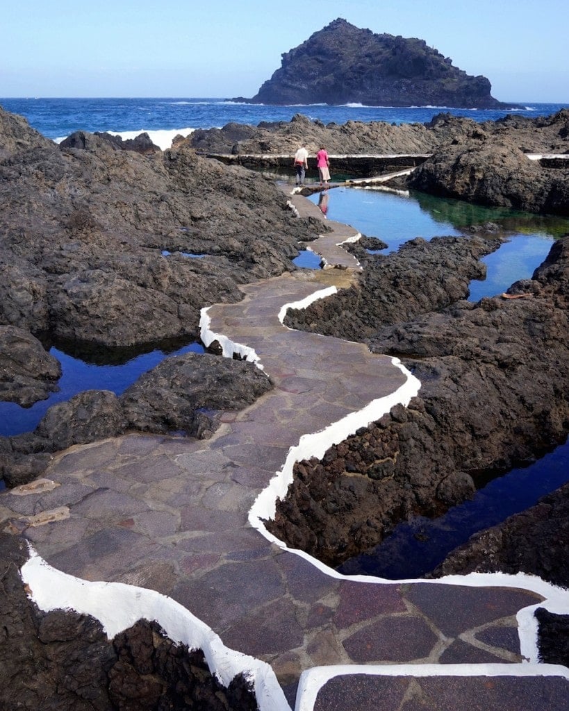 The beautiful natural swimming pools in Garachico, while staying at Boutique hotel San Roque.