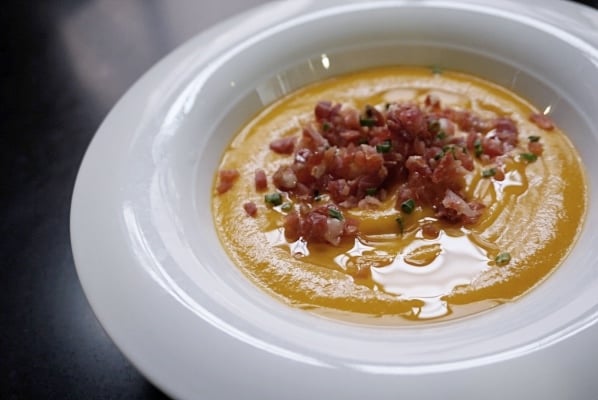 Enjoying a bowl of cold tomato soup (Porra Antequerana) is exactly how to eat like a local in Malaga!